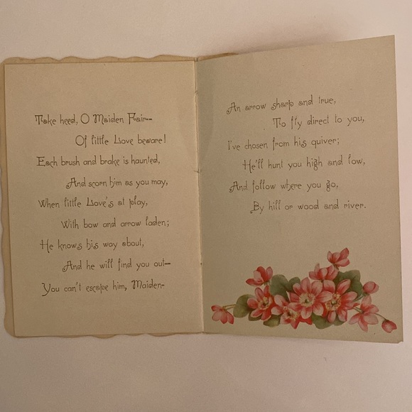 Antique Valentine Booklet: The Birds Message of Love - Picture 7 of 9